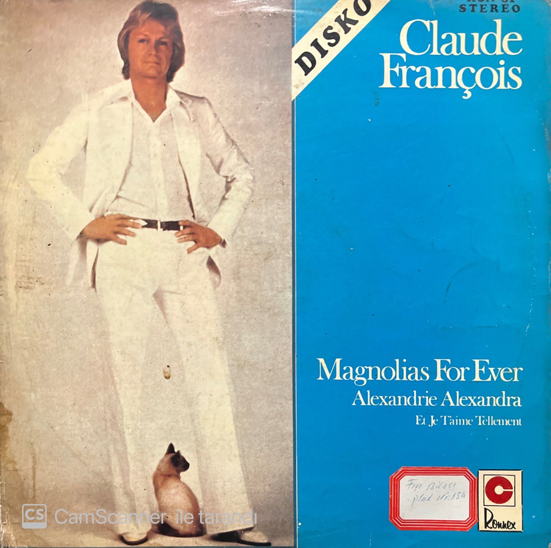 Claude François Magnolias For Ever LP Plak