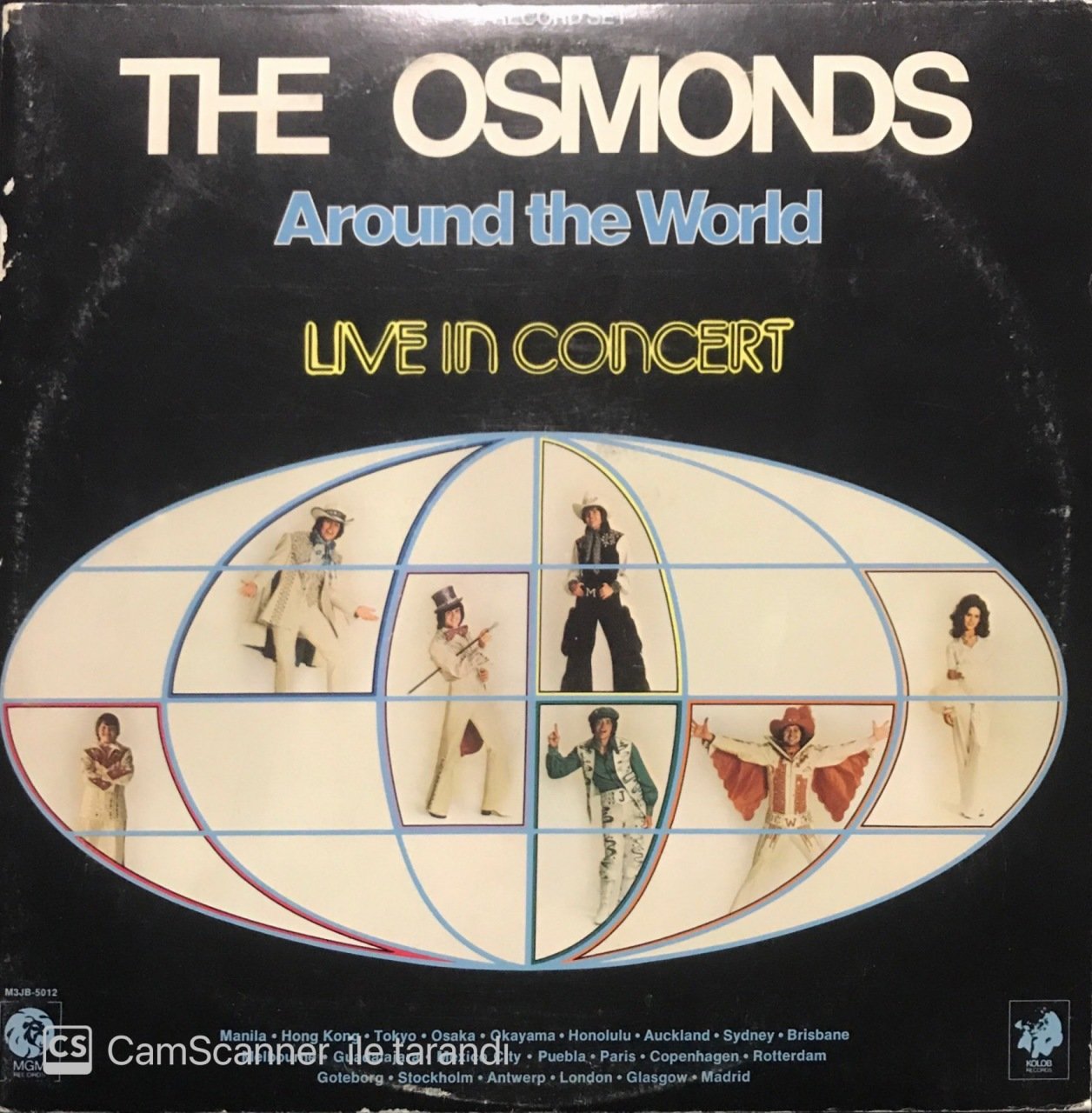 The Osmonds Around The World Live In Concert Çift LP Plak