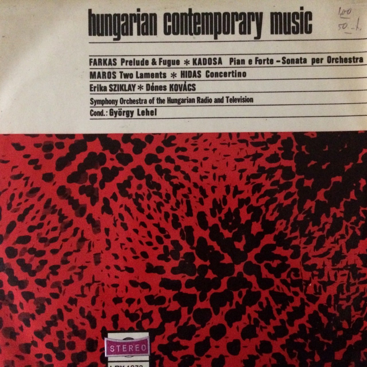 Farkas Hungarian Contemporary Music LP Plak