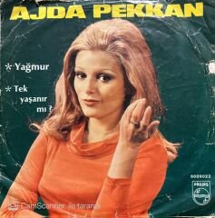 Ajda Pekkan Tek Yaşanırmı 45lik plak