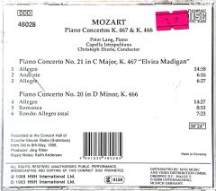 Mozart Piano Concertos CD