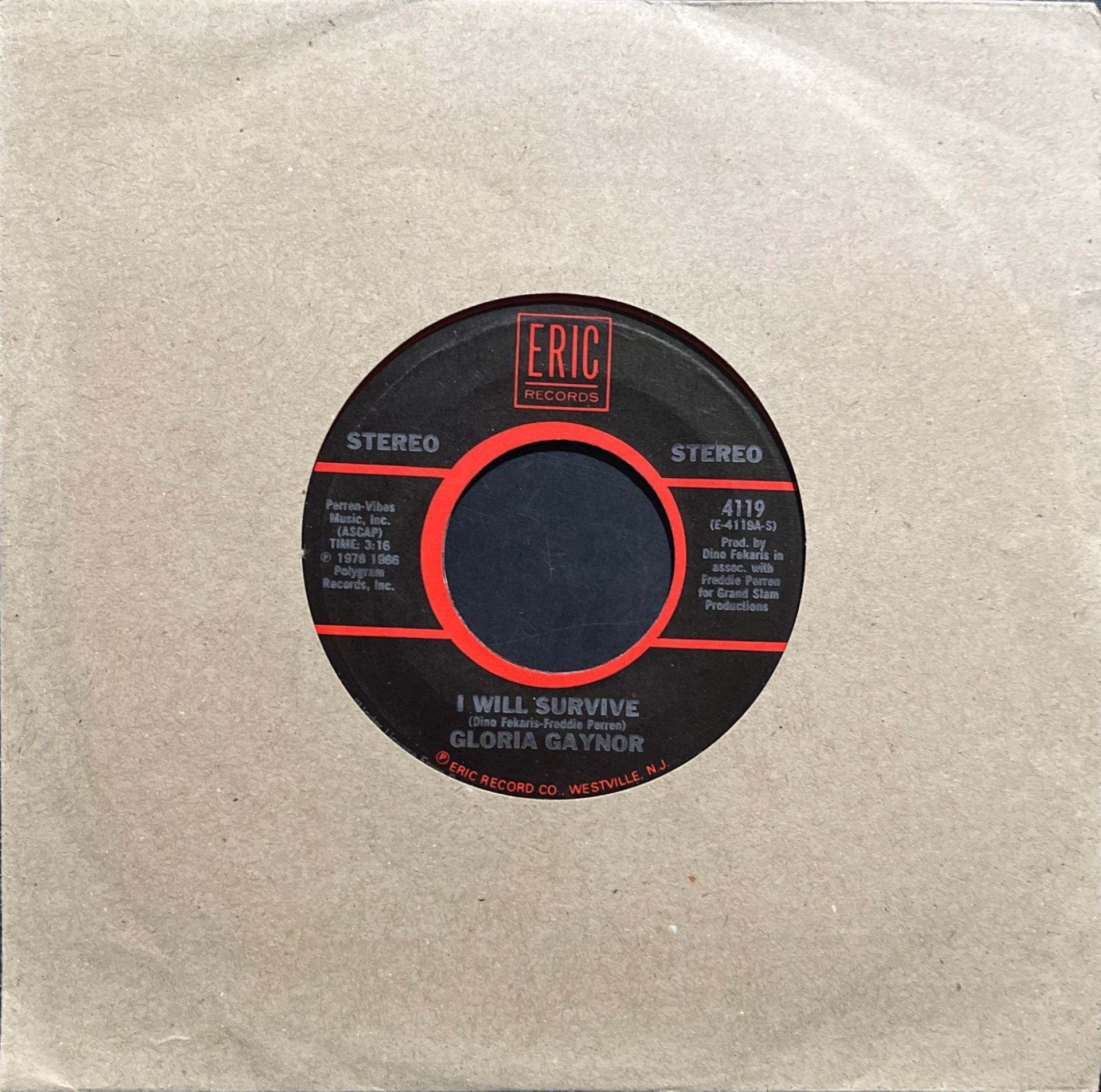 Gloria Gaynor I Will Survive 45lik Plak