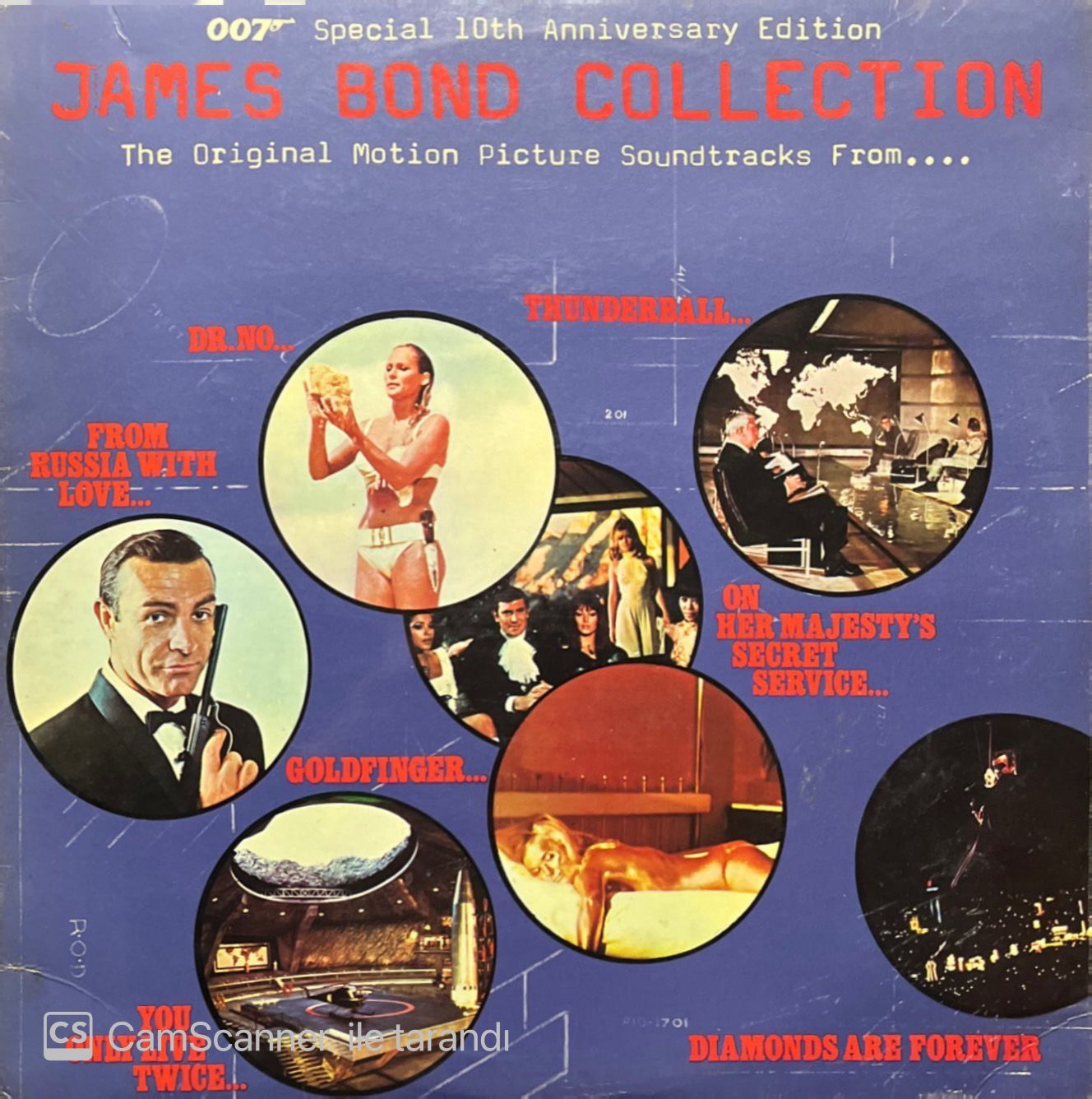 James Bond Collection 007 Special 10Th Anniversary Edition Double Soundtrack LP Plak