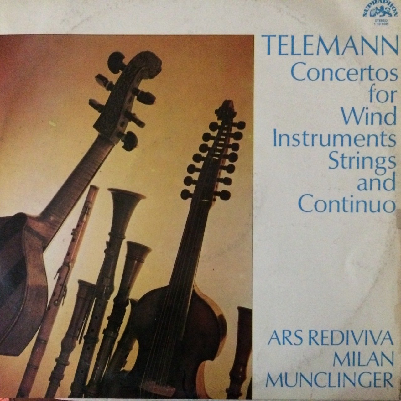 Ars Rediviva Milan Munclinger Telemann LP Plak
