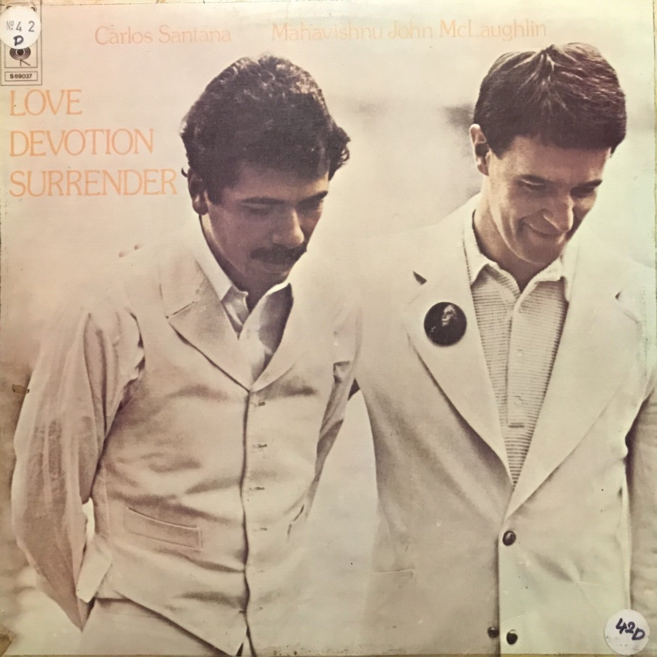 Carlos Santana Love Devotion Surrende LP Plak