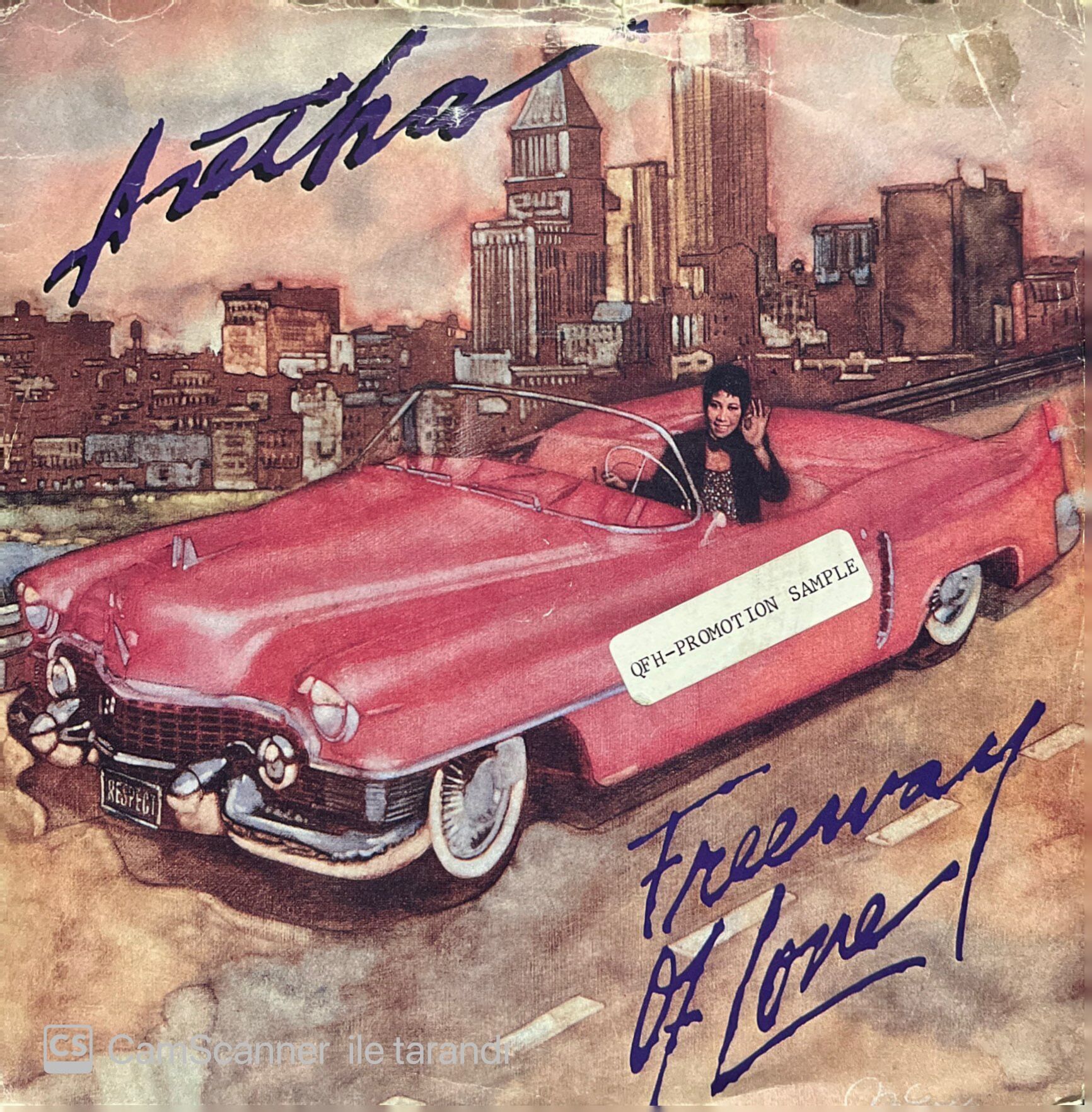 Aretha Franklin Freeway Of Love 45lik Plak