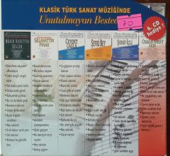 Klasik Türk Sanat Müziğinde Unutalmayan Besteler CD