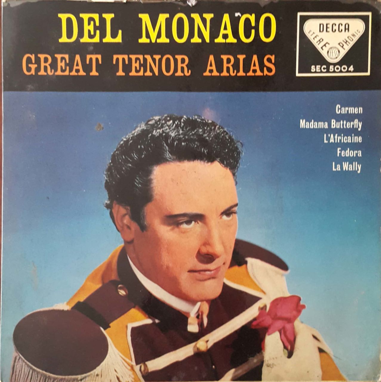 Mario Del Monaco Carmen Madama Butterfly 45lik Plak
