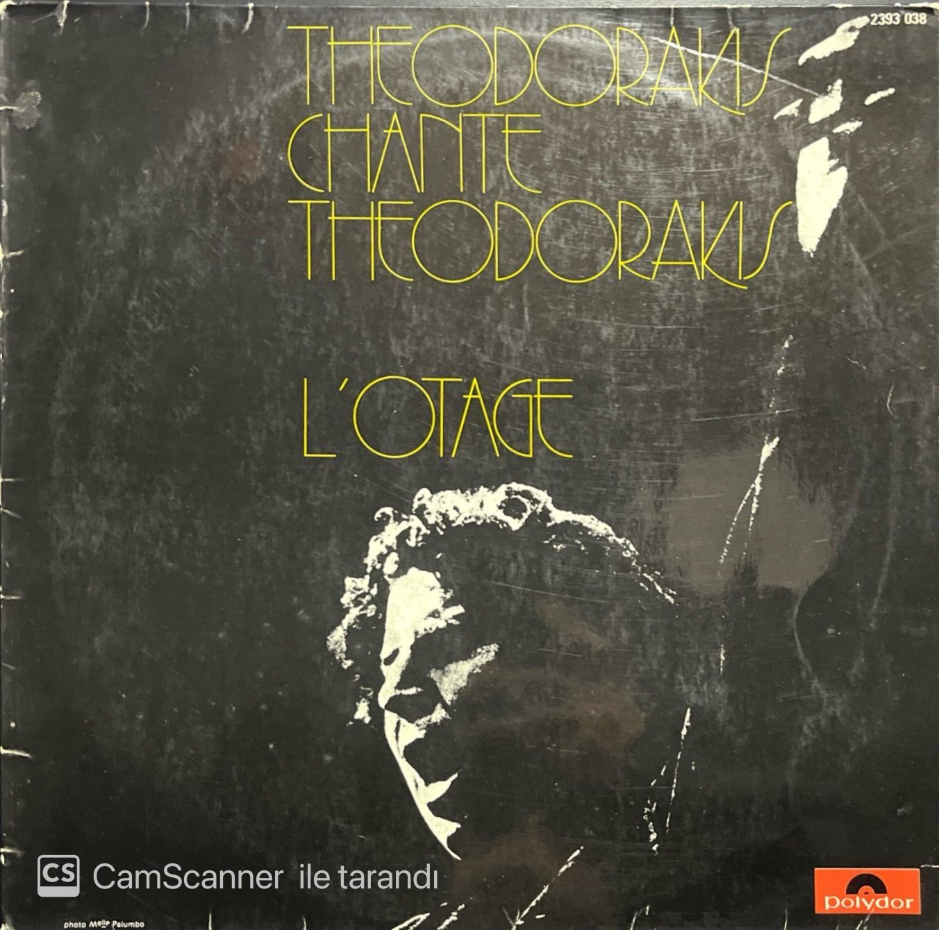 Theodorakis Chante Theodorakis L'otage LP Plak