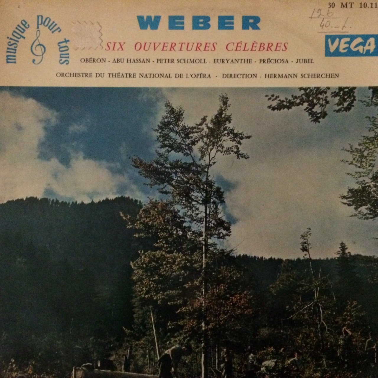 Weber Six Ouvertures Celebres LP Plak