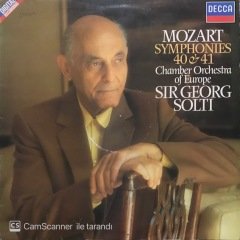 Sir Georg Solti Mozart Symphonies 40 & 41 LP Klasik Plak