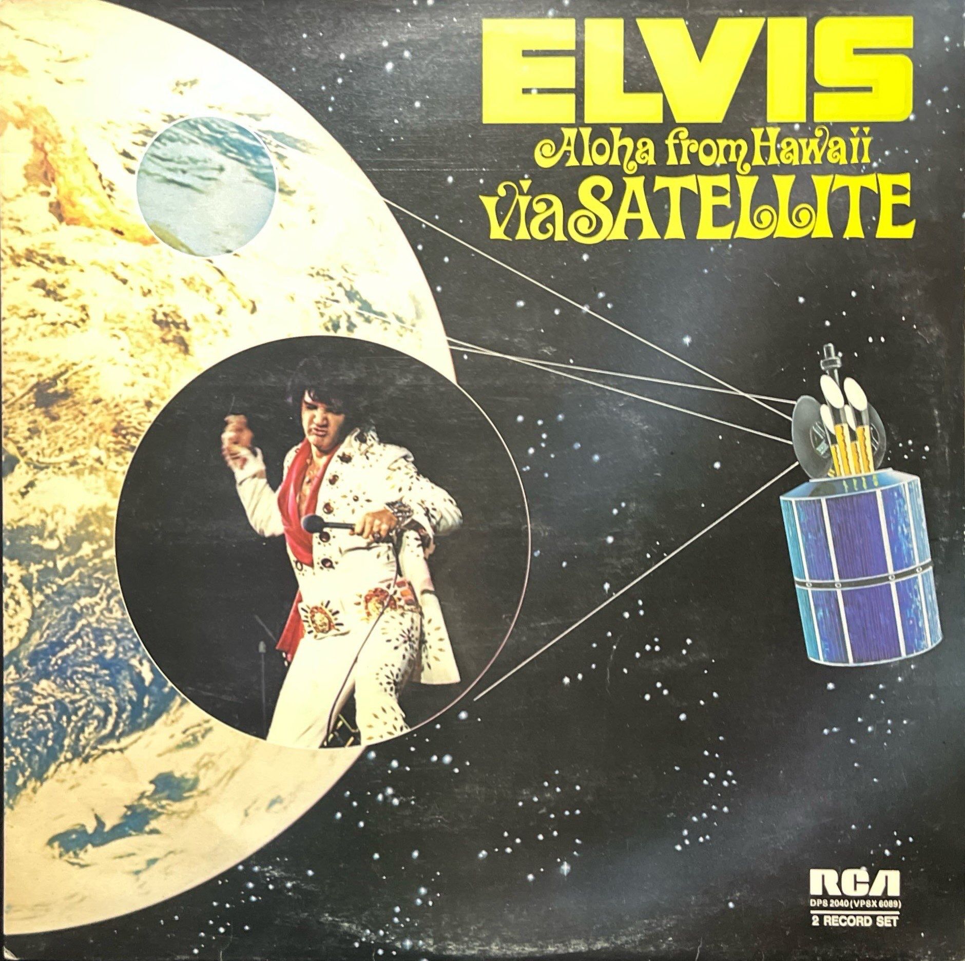 Elvis Presley Aloha From Hawaii Via Satellite Double LP Plak