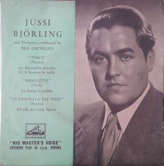 Jussi Björling Tosca Recondita Armaonia 45lik Plak