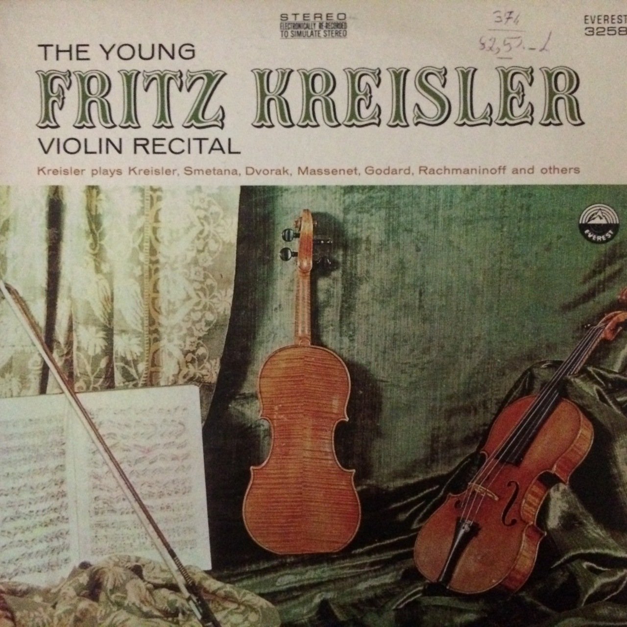 Fritz Kreisler The Young Violin Recital LP Plak