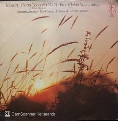 Mozart Piano Concerto No 21 LP Klasik Plak