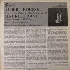Albert Roussel Piano Concerto Op.36 LP Plak