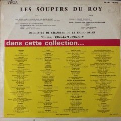 Edgard Doneux Les soupers Du Roy LP Plak