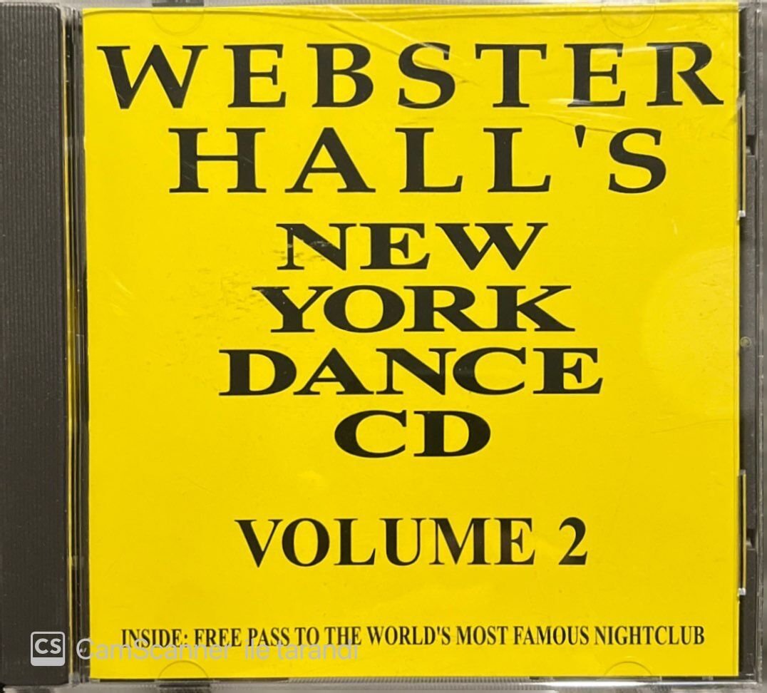 Webster Hall's New York Dance Volume 2 CD
