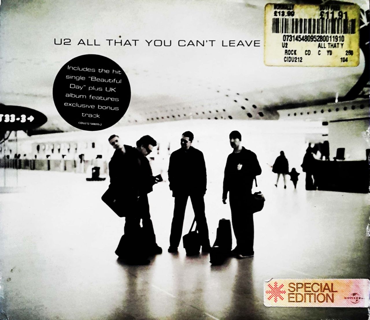 U2 All That You Can't Leave CD