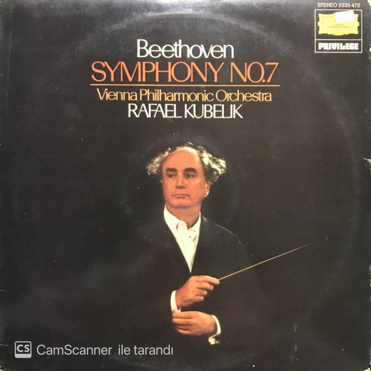 Beethoven Symphony No.7 Rafael Kubelik LP Klasik Plak