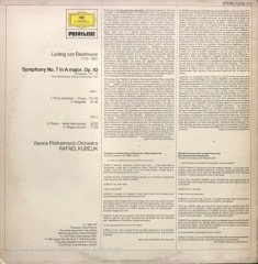 Beethoven Symphony No.7 Rafael Kubelik LP Klasik Plak