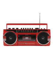 Crownwell Kasetçalar Bluetooth'lu Nostaljik Kasetçalar ve Radyo Kırmızı Renk
