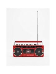 Crownwell Kasetçalar Bluetooth'lu Nostaljik Kasetçalar ve Radyo Kırmızı Renk