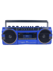 Crownwell Kasetçalar Bluetooth'lu Nostaljik Kasetçalar ve Radyo Mavi Renk