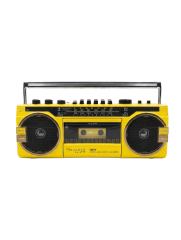 Crownwell Kasetçalar Bluetooth'lu Nostaljik Kasetçalar ve Radyo Sarı Renk
