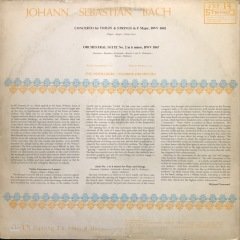 J. S. Bach Violin Concerto LP Klasik Plak