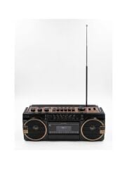 Crownwell Kasetçalar Bluetooth'lu Nostaljik Kasetçalar ve Radyo Siyah Renk