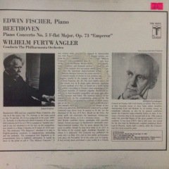 Beethoven Piano Concerto No5 LP Plak