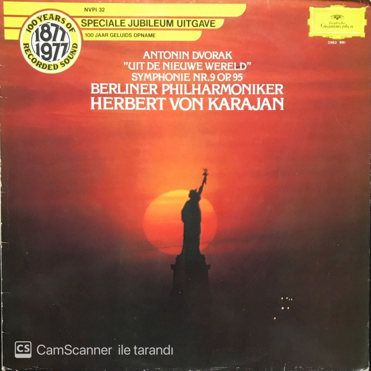 Antonin Dvorak Berlin Philharmoniker Herbert Von Karajan LP Klasik Plak