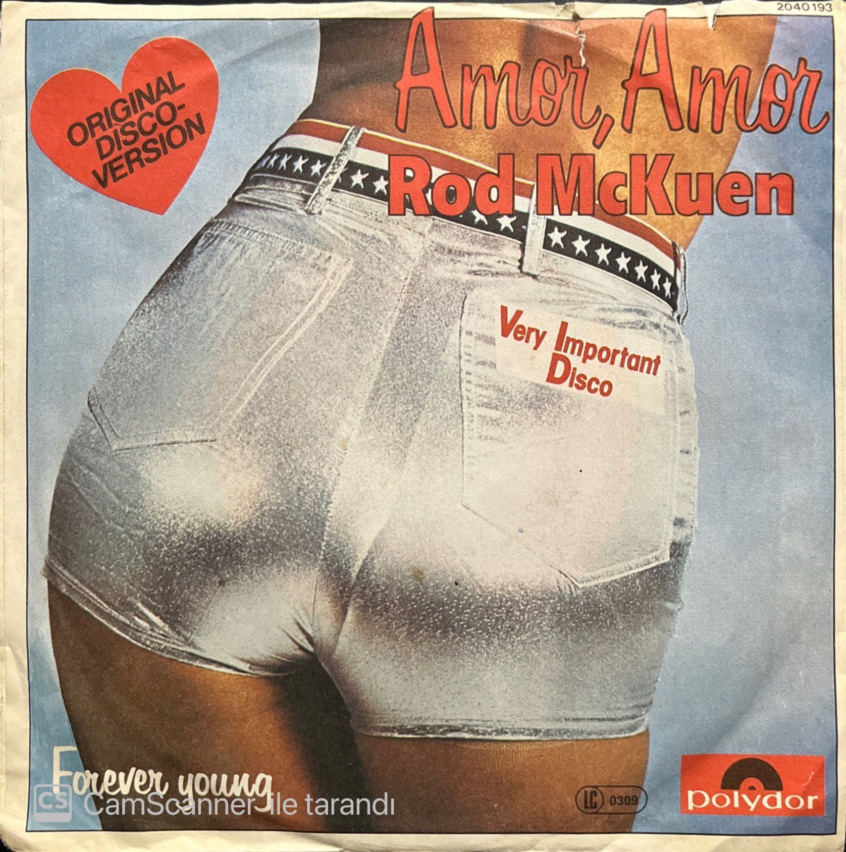Rod McKuen Amor, Amor 45lik Plak