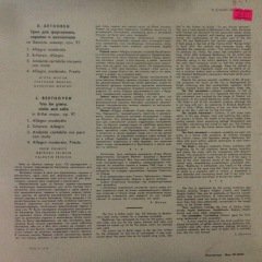 Beethoven Trio For Piano LP Plak