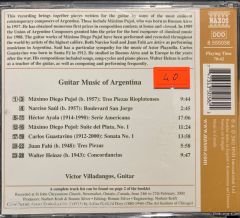Guitar Music Of Argentina CD