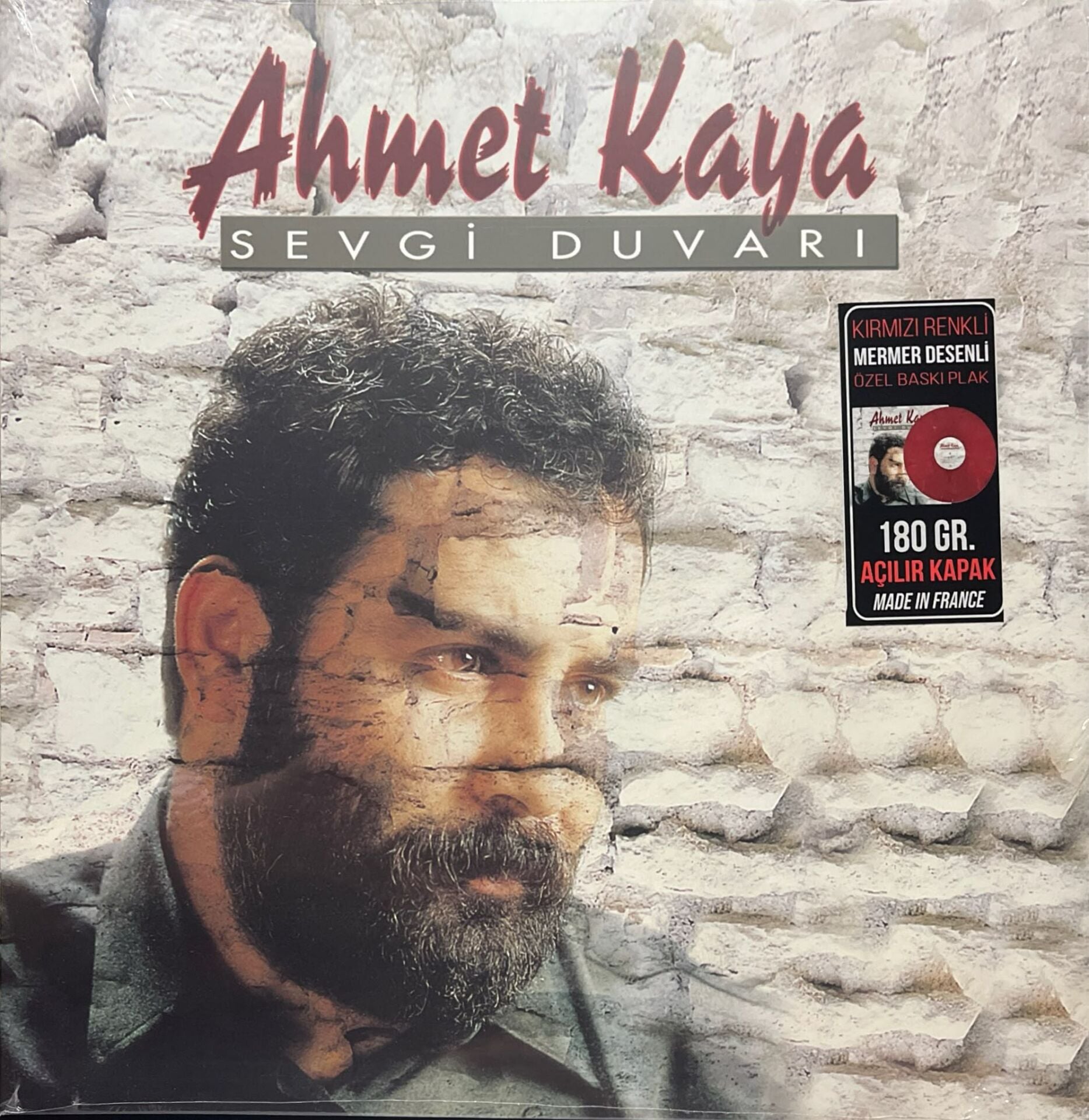 Ahmet Kaya Sevgi Duvarı (Kırmızı Renkli) LP Plak