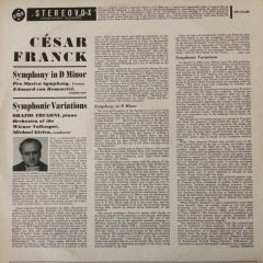 Cesar Franck Symphony İn D Minor LP Plak