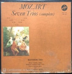 Mozart Seven Trios 3 LP Klasik Box Set Plak