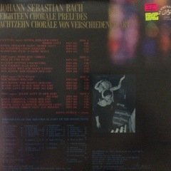 Bach Eighteen Chorale Preludes Çift LP Plak