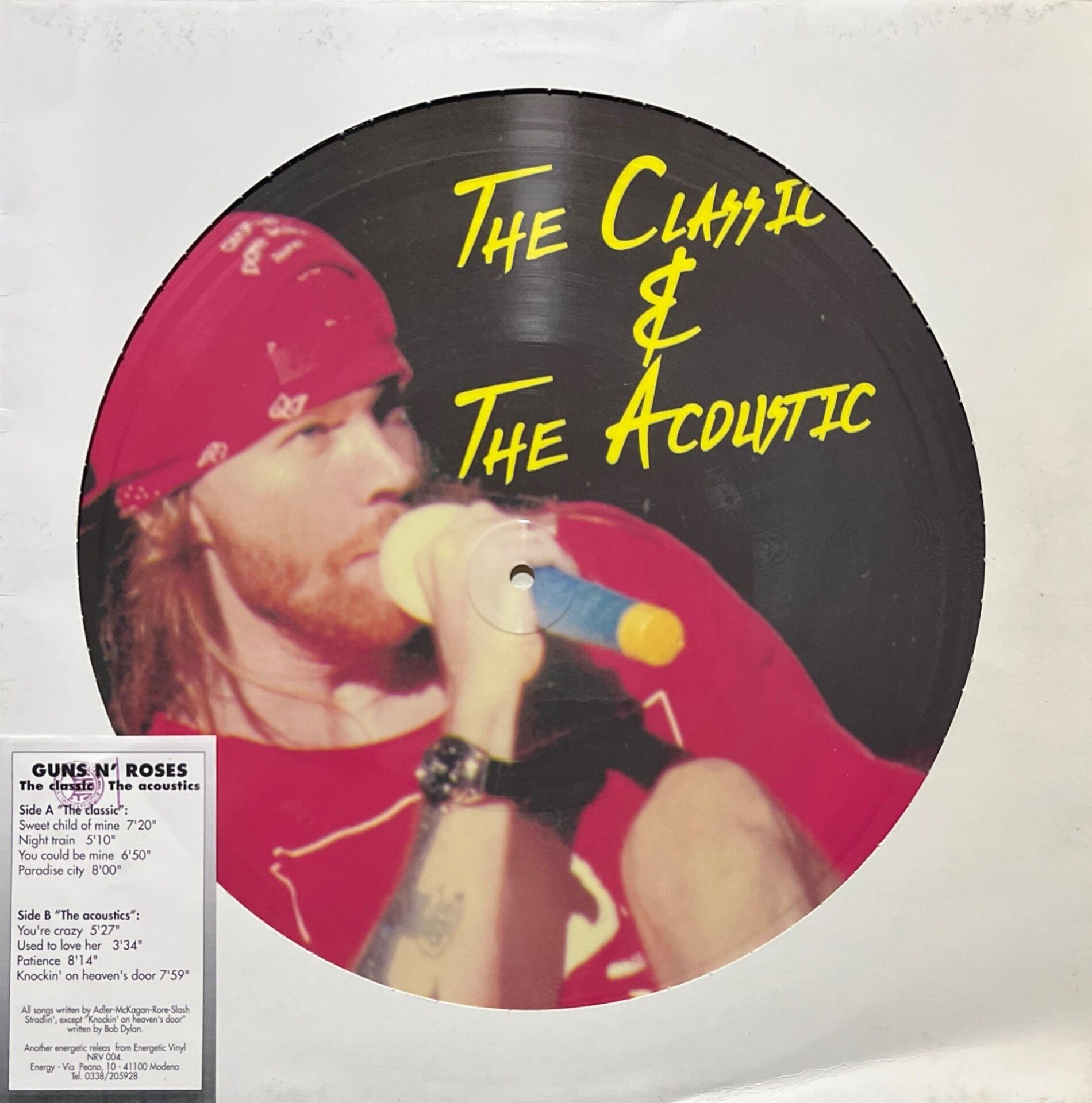 Guns 'n' Roses The Classic & The Acoustic Picture Disc LP Plak