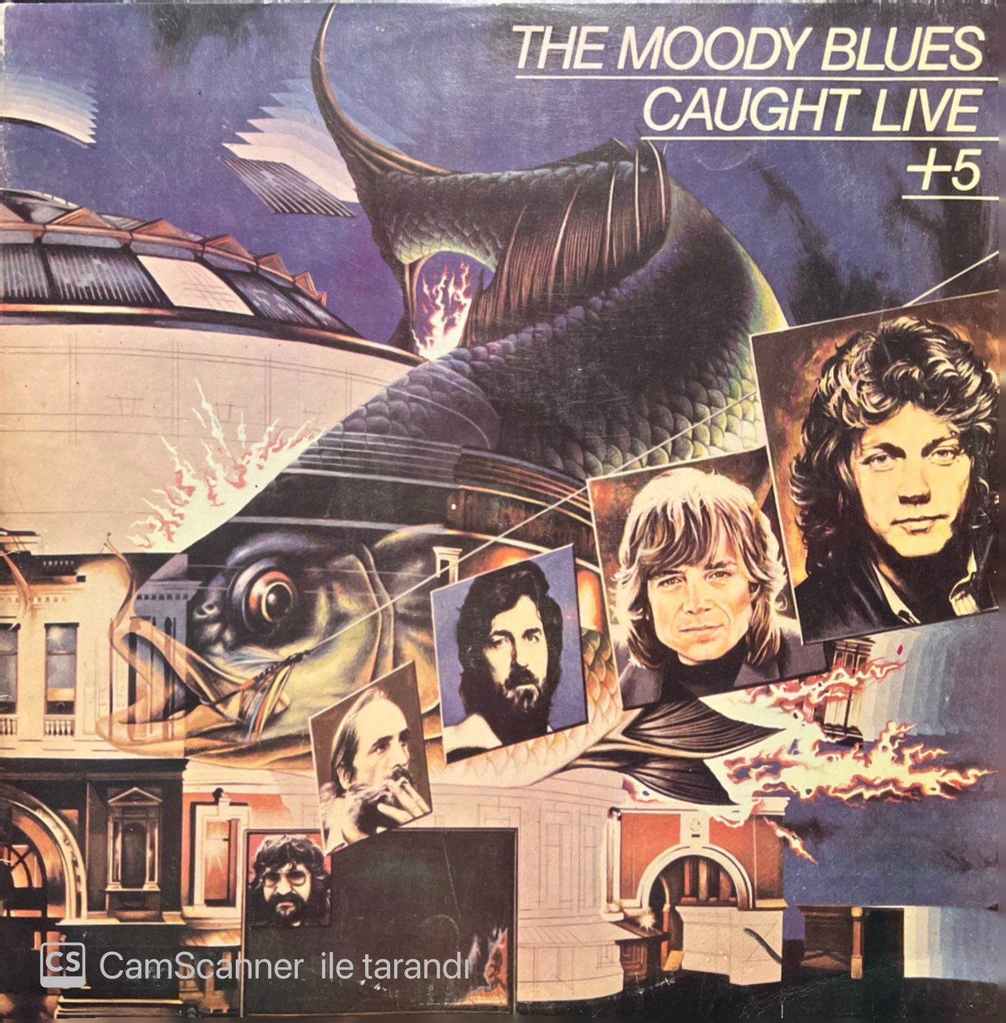 The Moody Blues Caught Live + 5 Double LP Plak