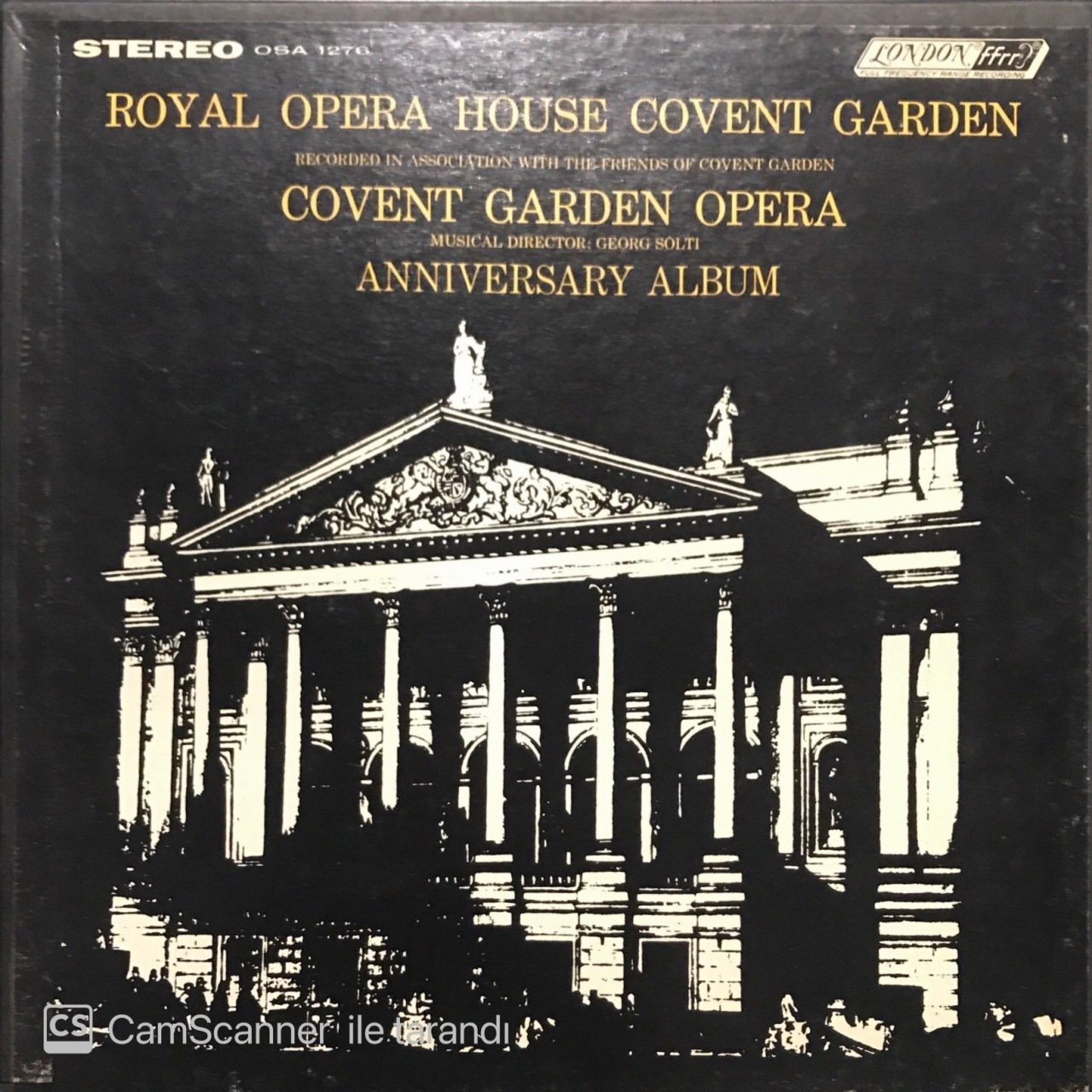 Royal Opera House Covent Garden 2 LP Klasik Box Set Plak