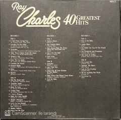 Ray Charles 40 Greatest Hits 3 LP Box Set Plak