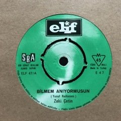 Zeki Çetin Bilmem Anıyor Musun 45lik Plak