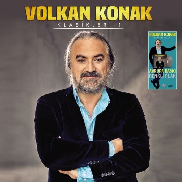 Volkan Konak Klasikleri (Avrupa Baskı Renkli Plak) LP Plak