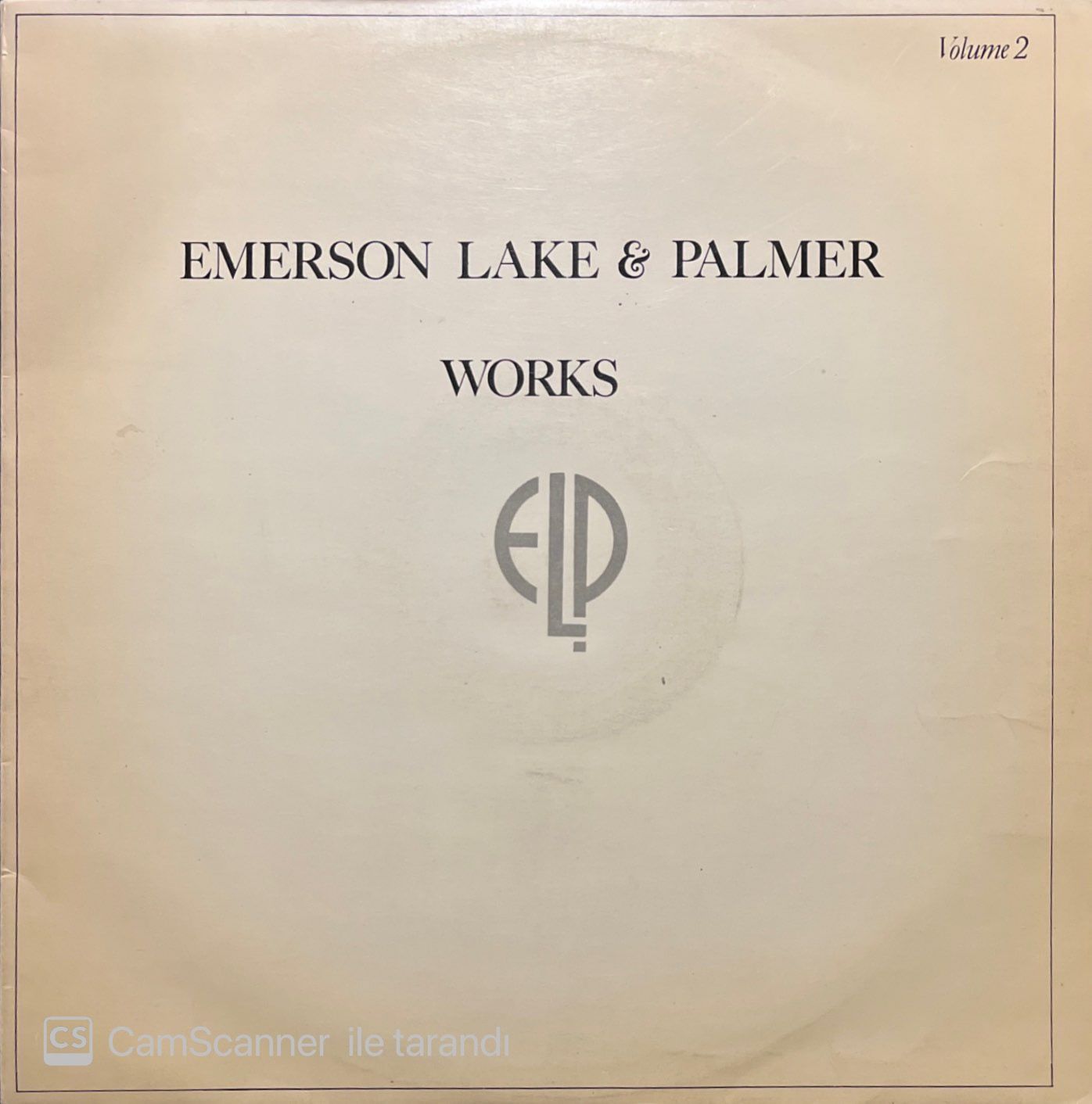 Emerson Lake & Palmer Works Volume 2 LP Plak