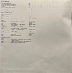 Mascagni Cavalleria Rusticana Double LP Box Set Plak