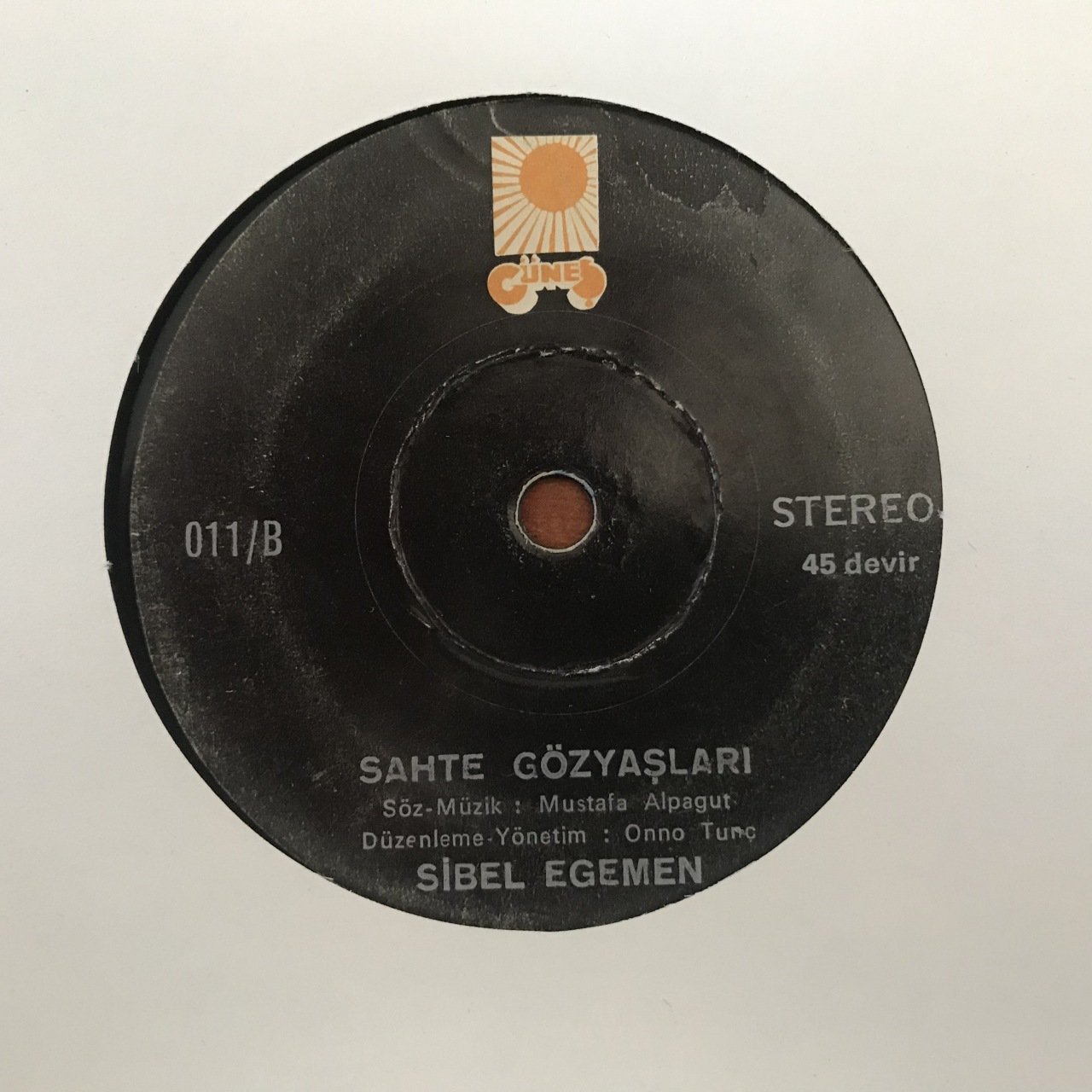 Sibel Egemen Sahte Gözyaşları 45lik plak