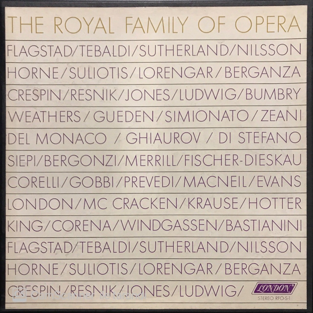 The Royal Family Of Opera 3 LP Klasik Box Set Plak